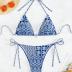 SOLY HUX Women's Bikini Sets High Waisted Bathing Suits Two Piece Swimsuits Sexy Triangle Halter Bikinis