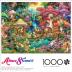 Buffalo Games - Aimee Stewart - Merry Mushroom Village Picnic - 1000 Piece Jigsaw Puzzle for Adults Challenging Puzzle Perfect for Game Nights - Finished Puzzle Size is 26.75 x 19.75