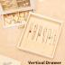 Homde Jewelry Organizer Girls Women Jewelry Box for Necklaces Rings Earrings Gift Jewelry Storage Case (White + Gold)