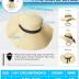 Beach Hats for Women, Foldable Sun Hat Womens UV Protection, Boho Wide Brim Hats for Women, Floppy Straw Visor Hat