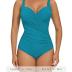 Plus Size Swimsuit for Women One Piece Bathing Suit Ruched Tummy Control Adjustable Swimwear