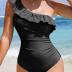 Dokotoo Womens One Piece Swimsuits One Shoulder Ruffle Bathing Suits