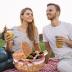 Picnic Basket with Blankets and Bamboo Plates Picnic Supplies Set Basket with Lid and Handle Wicker Picnic Basket Sturdy Woven Body with Washable Lining for Camping(Red)