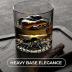 Whiskey Glasses Set of 4 - Premium 10oz Lead-Free Crystal, Artisan Heavy Base for Scotch, Bourbon, Cocktails, Elegant Men’s Drinkware, Gifts and Home Bar Collection Essentials