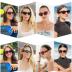 SOJOS Retro Cat Eye Sunglasses for Women Men Trendy Rectangle Designer Sunnies SJ2296