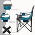 Oversized Portable Camping Chairs, Collapsible Outdoor Chairs with Pocket and Cup Holders, Carry Bag for Camping,Tailgates,Beach,and Sports