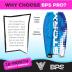 BPS ‘Storm’ Pro 42.5" Body Board for All Wave Conditions – Lightweight Boogie Boards for Beach with EPS Core HDPE Slick Bottom IXPE Deck with Wrist Leash and Plug for Kids and Adults