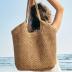 Large Straw Mesh Beach Bag The Tote Shoulder Bag for Women Beach Vacation Essentials Clutch Purses for Women