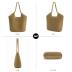 Large Straw Mesh Beach Bag The Tote Shoulder Bag for Women Beach Vacation Essentials Clutch Purses for Women
