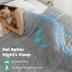 Wemore Minky Dot Weighted Blanket for Adults Queen Size 15 lbs, Soft Cozy Heavy Blanket for Stress Relief and Sleep Promotion, Breathable Blanket for All-Season with Ceramic Beads, Grey 60 x 80 inches