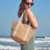 Straw Beach Bag The Tote Bag for Women straw purse hobo bags summer purses for women rattan wicker clutch pool raffia bag