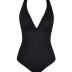 CUPSHE Women's One Piece Swimsuit Halter V Neck Tummy Control Sculpting Slimming Bathing Suit