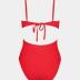 CUPSHE Women's One Piece Swimsuit Scoop Neck Adjustable Straps Cutout Back Self Tie Bathing Suit