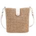 Women Straw Crossbody Bag Beach Handmade Rattan Shoulder Bags Hand Woven Leather Straps Straw Clutch Purse Vacation
