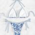 Women's Floral Printed Bathing Suit Halter Paisley Summer Swimsuit Bikinis Set