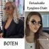 Trendy Hexagon Sunglasses For Women Retro Designer Metal Classic Shades Sun Glasses with Chain