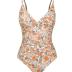 CUPSHE Women's One Piece Swimsuit Tummy Control V Neck Bathing Suits