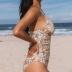 CUPSHE Women's One Piece Swimsuit Tummy Control V Neck Bathing Suits