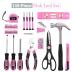 KingTool 149-Piece Pink Tool Kit - Basic Home Repair Tool Set, Small Tool Kit with Plastic Toolbox, Perfect for Women, Office & College Repairs