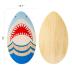 Skimboard 35 Inch Skim Boards for Beach Adults ＆ Kids, High Gloss Coat Wooden Skim Board for Beginners, Durable Lightweight Wood Body Board