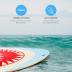 Skimboard 35 Inch Skim Boards for Beach Adults ＆ Kids, High Gloss Coat Wooden Skim Board for Beginners, Durable Lightweight Wood Body Board