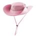Womens Ponytail Sun Hat Wide Brim Mesh Bucket Hat UV UPF50 Protection Hat Foldable Summer Travel Beach Fishing Hats