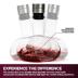 Modern Innovations Red Wine Decanter with Aerator Lid, Best Wine Decanter Gift Kit for Wine Lovers, Double Decanter Set for Wine, Wine Breather Carafe Decanter, Aerating Decanter, Glass Wine Saver
