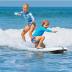 FLOWBOARD Surfboard Softboard Foam 6’ and 7’ and 8' - Includes (3) Fins 6 Foot Long Leash and (2) Wood Stringers - Kids & Adults - Beginner to Intermediate - Comes with High Performance Traction Pad