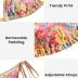ZAFUL 2 Piece Bikini Sets Halter High Waisted Bathing Suits Sexy Ethnic Embroidery Swimsuits