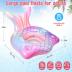 Mermaid Inflatable Pool Float Chair with 2 Cup Holders, Armrests, Pink Swimming Pool Party Lounge Raft Decorations Toys for Adults Kids, Swimming Pool Lounger Pool Floaties for Summer Beach Party