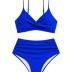 ZAFUL Women High Waisted Bikini Sets Two Piece Swimsuit Push Up Twist Front Ruched Bathing Suit