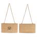 Straw Clutch Purses Women Summer Beach Handbags Boho Woven Envelope Wallet Fold Over Chain Crossbody Shoulder Bag Evening Bag