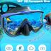 Greatever Snorkel Set Pano 3 Window Snorkel Mask Adult, Panoramic Wide View, Anti-Fog Scuba Diving Mask, Anti-Leak Snorkel Goggles Dry Top Snorkel, Professional Snorkeling Gear for Adults