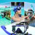 Greatever Snorkel Set Pano 3 Window Snorkel Mask Adult, Panoramic Wide View, Anti-Fog Scuba Diving Mask, Anti-Leak Snorkel Goggles Dry Top Snorkel, Professional Snorkeling Gear for Adults