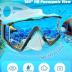 Greatever Snorkel Set Pano 3 Window Snorkel Mask Adult, Panoramic Wide View, Anti-Fog Scuba Diving Mask, Anti-Leak Snorkel Goggles Dry Top Snorkel, Professional Snorkeling Gear for Adults