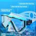Greatever Snorkel Set Pano 3 Window Snorkel Mask Adult, Panoramic Wide View, Anti-Fog Scuba Diving Mask, Anti-Leak Snorkel Goggles Dry Top Snorkel, Professional Snorkeling Gear for Adults
