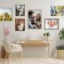 Kate and Laurel Sylvie Custom Printed Framed Canvas Wall Art, 16x20 White, Personal Canvas Print with Your Photos for Bedroom or Living Room Gallery Wall Decor | Printed and Hand Framed in the USA