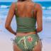 CUPSHE Women's Tankini Sets Two Piece Swimsuit Scoop Neck Ruched Adjustable Straps Drawstring Mid Rise