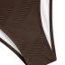 ZAFUL Women's Halter Bandeau Bikini Beaded Tie Back String Bikini Set Push Up Two Piece Swimsuit Bathing Suits