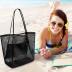 Mesh Tote Beach Bag,Women Fairycore Hobo Bag,Shoulder Bag,Soft Summer Casual Crochet Bags