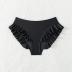 ZAFUL Women High Waist Bikini Bottom Side Mesh Spliced Tankini Swimsuit Swim Briefs Bathing Suit Bottom