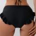 ZAFUL Women High Waist Bikini Bottom Side Mesh Spliced Tankini Swimsuit Swim Briefs Bathing Suit Bottom