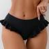 ZAFUL Women High Waist Bikini Bottom Side Mesh Spliced Tankini Swimsuit Swim Briefs Bathing Suit Bottom
