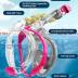 QingSong Full Face Snorkel Mask for Adults & Kids, Snorkeling Gear with Camera Mount, Foldable 180 Degree Panoramic View Snorkeling Set Anti-Fog Anti-Leak