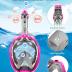 QingSong Full Face Snorkel Mask for Adults & Kids, Snorkeling Gear with Camera Mount, Foldable 180 Degree Panoramic View Snorkeling Set Anti-Fog Anti-Leak
