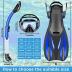 Snorkeling Gear for Adults Kids - Mask Fins Snorkel Set with Panoramic View Snorkel Mask Anti-Fog Anti-Leak, Dry Top Snorkel, Dive Flippers and Gear Bag, Snorkeling Diving Safety Gear