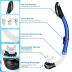 Snorkeling Gear for Adults Kids - Mask Fins Snorkel Set with Panoramic View Snorkel Mask Anti-Fog Anti-Leak, Dry Top Snorkel, Dive Flippers and Gear Bag, Snorkeling Diving Safety Gear