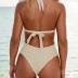 Bikini Sets for Women Sexy Halter Triangle String Bikini Cheeky V Cut High Waisted Thong Swimsuits 2 Piece