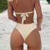 Bikini Sets for Women Sexy Halter Triangle String Bikini Cheeky V Cut High Waisted Thong Swimsuits 2 Piece