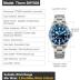 Thorn Watches for Men 39mm Titanium Dive Watch PT5000 Automatic Mechanical Sapphire Crystal Luminous 200M Water Resistant, SHY036 Blue
